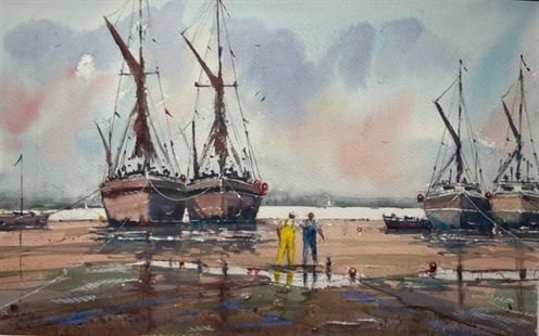 Surinder Beerh: Boats at the Quay Workshop