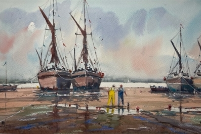 Surinder Beerh: Boats at the Quay Workshop